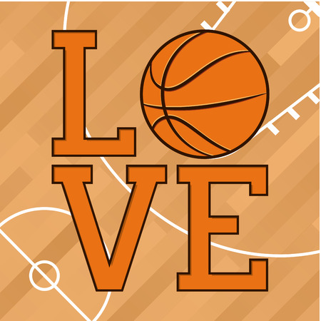 basketball sport design, vector illustration eps10 graphicのイラスト素材