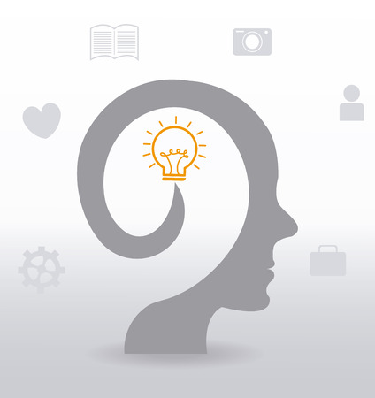 Idea design over white background, vector illustration.のイラスト素材