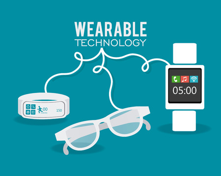 Technology design over white background, vector illustration.のイラスト素材