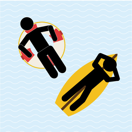 beach vacations design, vector illustration eps10 graphicのイラスト素材
