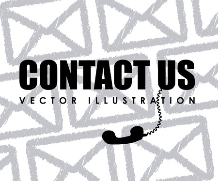 contact us design, vector illustration eps10 graphicのイラスト素材