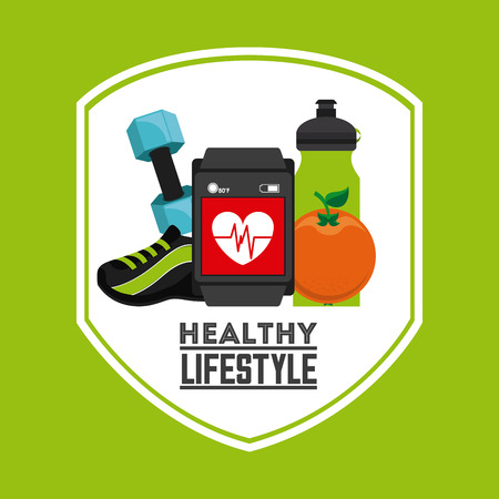 healthy lifestyle design, vector illustration eps10 graphicのイラスト素材