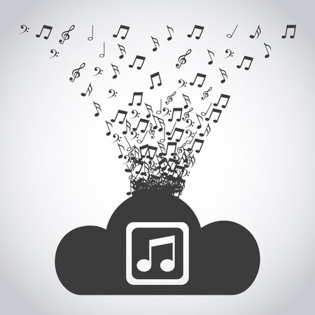 digital music design, vector illustration eps10 graphicのイラスト素材