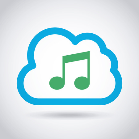 digital music design, vector illustration eps10 graphicのイラスト素材