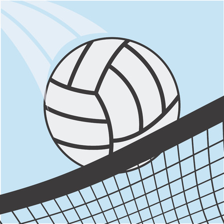 volleyball sport design, vector illustration eps10 graphicのイラスト素材