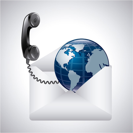 contact us design, vector illustration eps10 graphicのイラスト素材