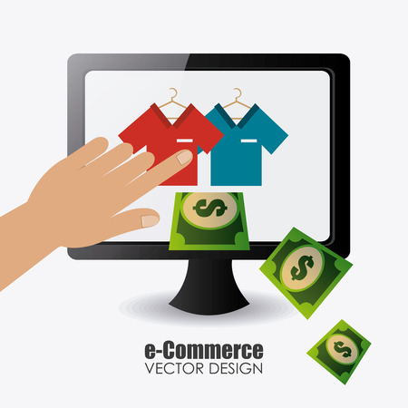 E commerce design illustration.のイラスト素材