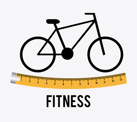 Fitness design over white backgroundのイラスト素材