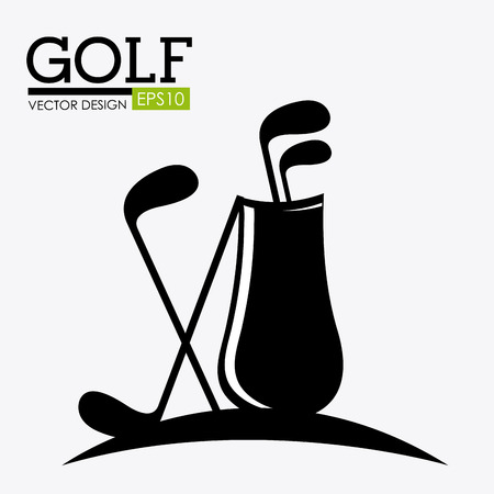 Golf design over white backgroundのイラスト素材