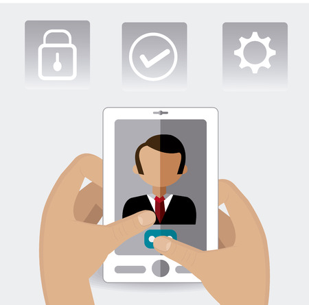 Technology design over white backgroundのイラスト素材