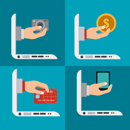 E commerce design illustration.のイラスト素材