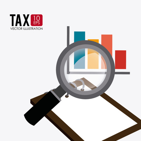 Taxes design over white backgroundのイラスト素材