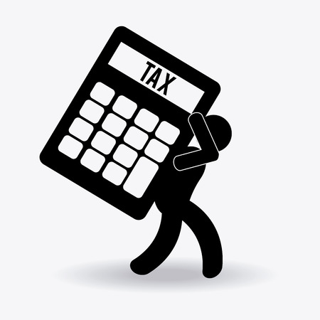 Taxes design over white backgroundのイラスト素材