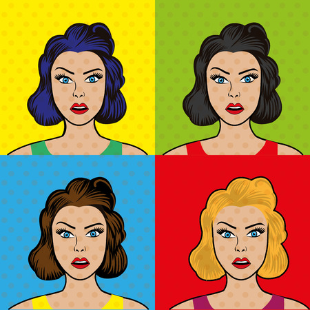 Pop art design illustration.のイラスト素材