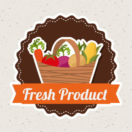 farm fresh design, vector illustration eps10 graphicのイラスト素材