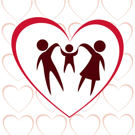 family love design, vector illustration eps10 graphicのイラスト素材