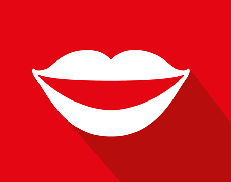 mouth icon design, vector illustration eps10 graphicのイラスト素材