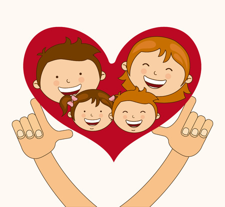 family love design, vector illustration eps10 graphicのイラスト素材