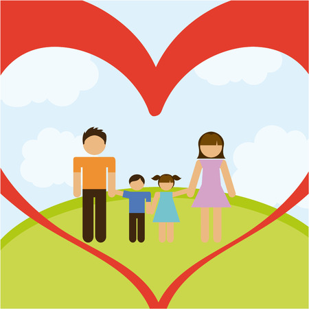 family love design, vector illustration eps10 graphicのイラスト素材