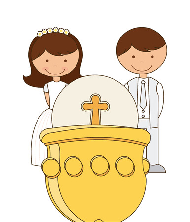 catholic religion design, vector illustration eps10 graphicのイラスト素材