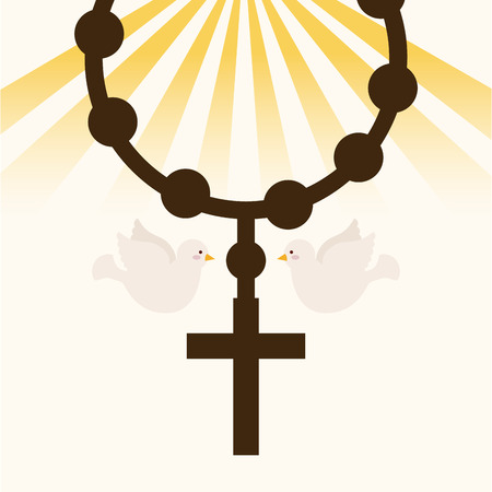 catholic religion design, vector illustration eps10 graphicのイラスト素材