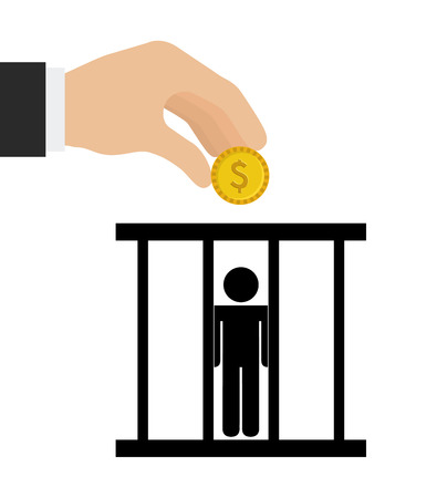 justice icon design, vector illustration eps10 graphicのイラスト素材