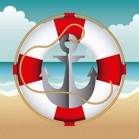 summer icon design, vector illustration eps10 graphicのイラスト素材