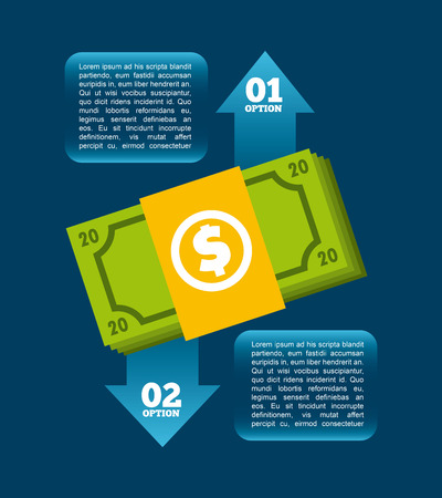 money infographics design, vector illustration eps10 graphicのイラスト素材