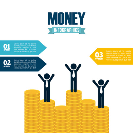 money infographics design, vector illustration eps10 graphicのイラスト素材