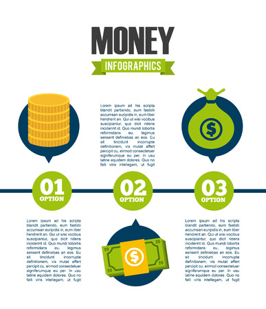 money infographics design, vector illustration eps10 graphicのイラスト素材
