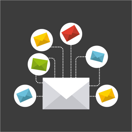 mail icon design, vector illustration eps10 graphicのイラスト素材