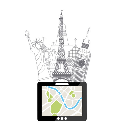 travel concept design, vector illustration graphicのイラスト素材