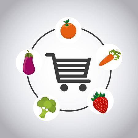 vegetable market  design, vector illustration graphicのイラスト素材
