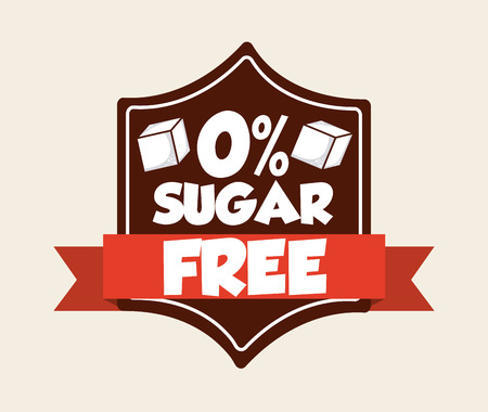 sugar free design, vector illustration graphicのイラスト素材