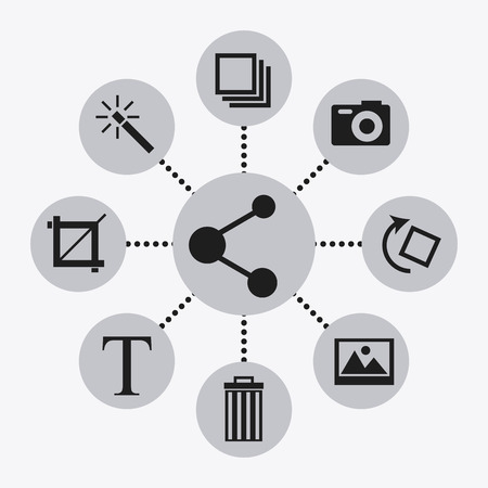 social network  design, vector illustration graphicのイラスト素材