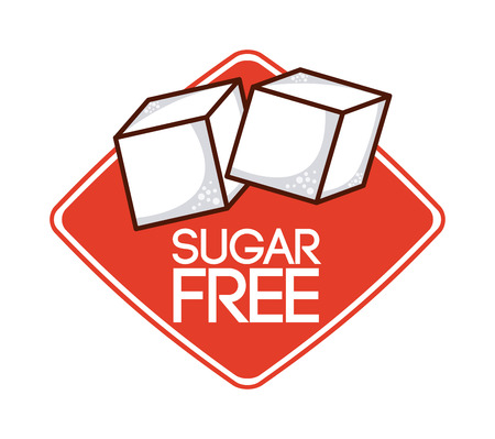 sugar free design, vector illustration  graphicのイラスト素材