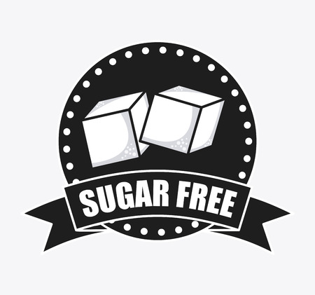 sugar free design, vector illustration graphicのイラスト素材
