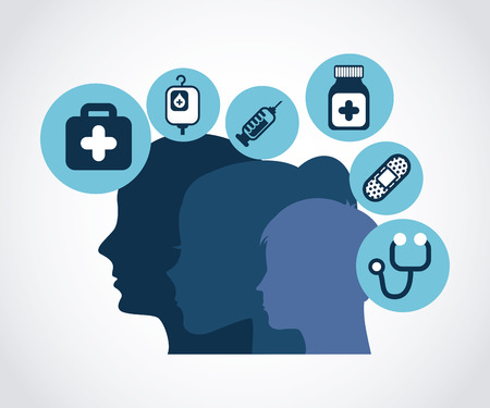 medical care design, vector illustration graphicのイラスト素材