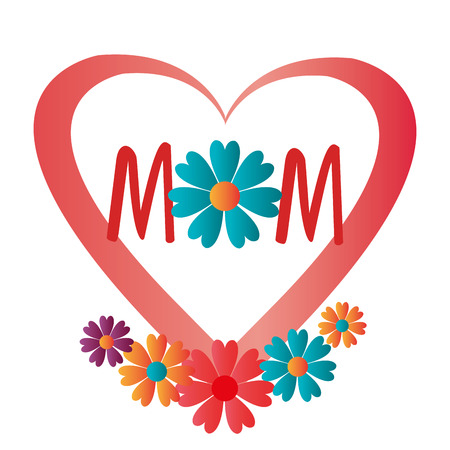 Mothers day card design, vector illustration.のイラスト素材