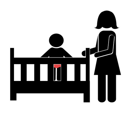 Family design over white background, vector illustration.のイラスト素材