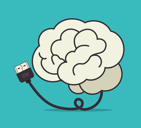 USB design over blue background, vector illustration.のイラスト素材