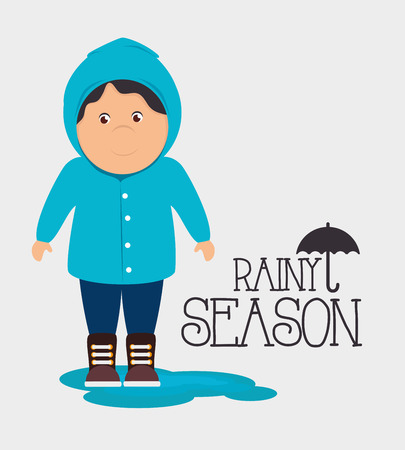 Rainy season design, vector illustration.のイラスト素材