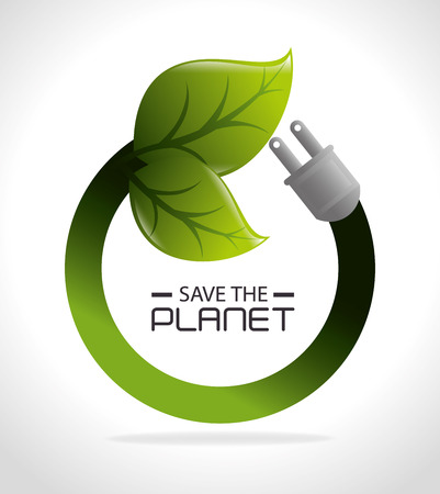 Energy design over white background, vector illustration.のイラスト素材