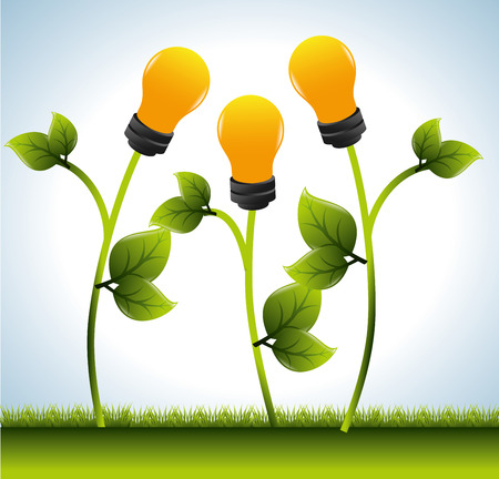 Energy design over white background, vector illustration.のイラスト素材