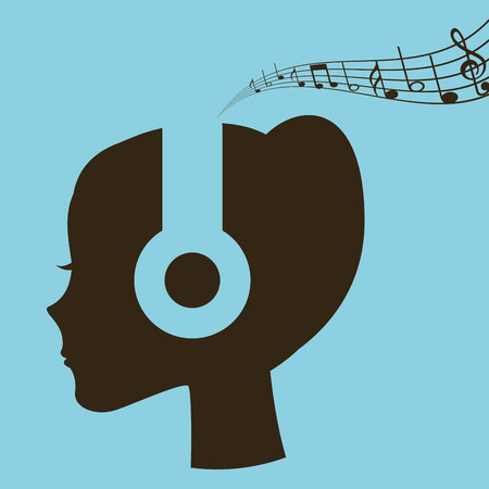 music lifestyle design, vector illustration eps10 graphicのイラスト素材