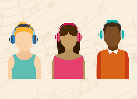 music lifestyle design, vector illustration eps10 graphicのイラスト素材