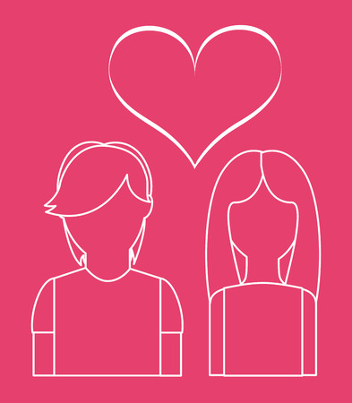 love couple design ,vector illustration eps10 graphicのイラスト素材