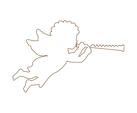 cute angel design, vector illustration eps10 graphicのイラスト素材