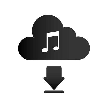 music cloud design, vector illustration eps10 graphicのイラスト素材