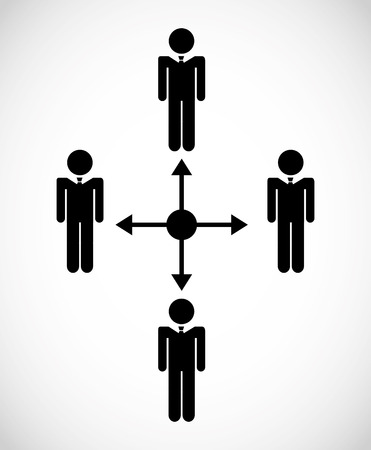 teamwork people design, vector illustration eps10 graphicのイラスト素材